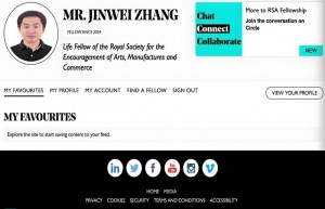蒲公英创始人张金巍，当选英国皇家学会工艺院终身院士