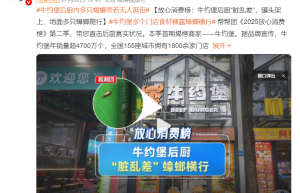 花1000万元整改10个月，牛约堡在后厨“养”了个蟑螂窝？